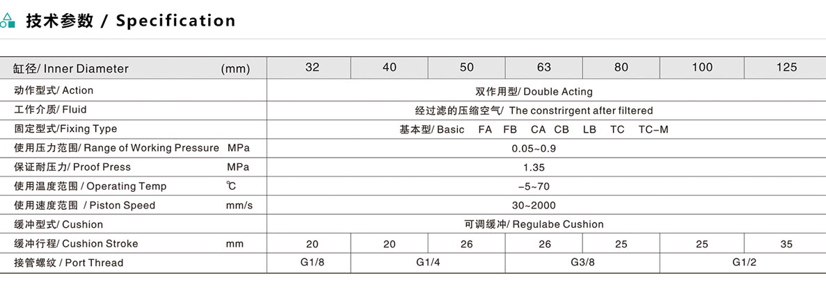 ESUY米型氣缸